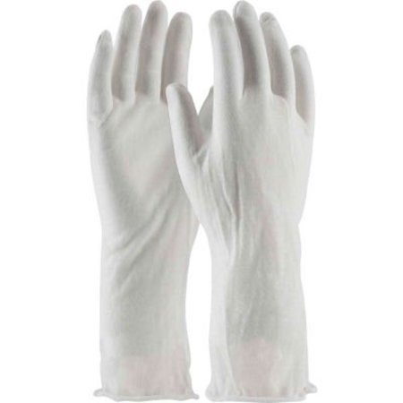 PIP PIP® 97-500/14I CleanTeam® 14" Econo Lt Weight Inspect Gloves, Cotton Lisle, Unhem, Men's 97-500/14I